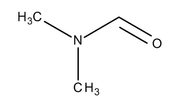 Molekul Dimethyl Formamide 3D berwarna hijau cerah dengan latar belakang putih